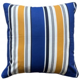 Boat House Stripe Blue Euro Cushion Cover 60x60cm