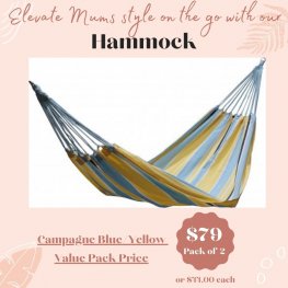 Campagne Blue/Yellow Hammock - Pack of 2
