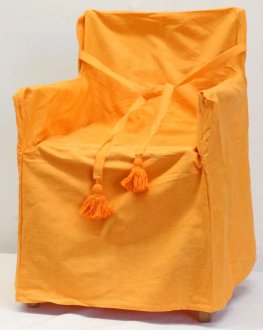 RX Yellow Chair Cover with tassels