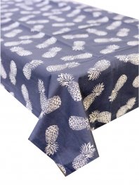 Pineapple Blue Coated Tablecloth 150x250cm Pineapple Blue Coated Tablecloth 150x250cm