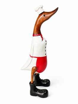 Handcrafted Wooden Duck 40cm - Chef
