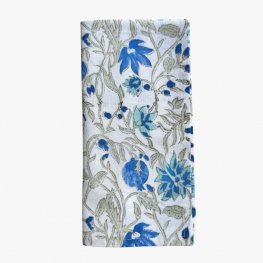 Aquamarina Hand Block Print Napkin 45x45cm Aquamarina Hand Block Print Napkin 45x45cm