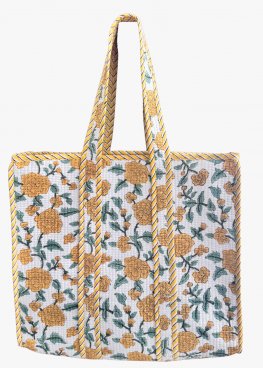 Tuscan Valley Hand Block Print Tote Bag Tuscan Valley Hand Block Print Tote Bag