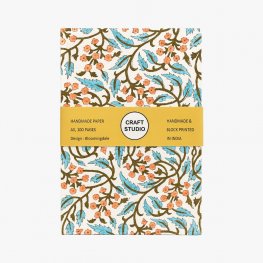 Bloomingdale Block Print 100 pages A5 Hardcover Notebook Bloomingdale Block Print 100 pages A5 Hardcover Notebook