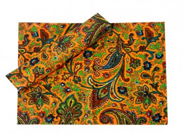 Paisley Burnt Orange Runner 34x180cm