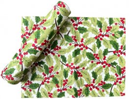 Holly Merry Christmas Placemat 33x45cm