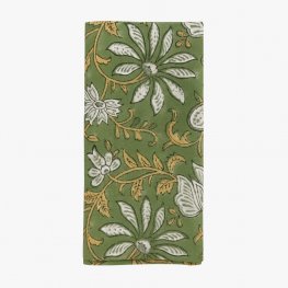 Spanish Gardens Hand Block Print Napkin 45x45cm Spanish Gardens Hand Block Print Napkin 45x45cm