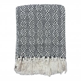 Monarch Diamond Black Throw 130x150cm