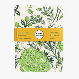 Fern Hand Block Print 100 pages A5 Hardcover Notebook Fern Hand Block Print 100 pages A5 Hardcover Notebook