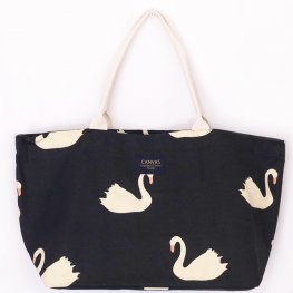 Duck Print Large Canvas Tote Bag