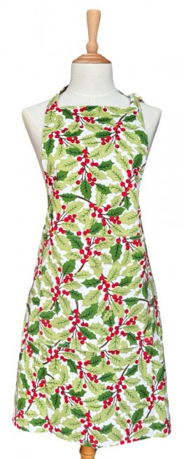 Holly Merry Christmas Apron