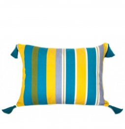 Aqua Marine Tassel Cushion Cover 40x55cm