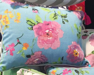 Monet Blue Tassel Cushion Cover 40x55cm