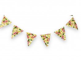 Bunting Holly Merry Christmas