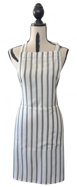 Valaro Black/White 100% Viscose Apron