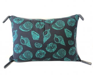 Coastal Shell Navy/Aqua Cushion Cover 50x50cm