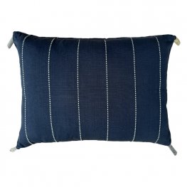 Hamilton Navy/White Tassel Cushion Cover 40x55cm