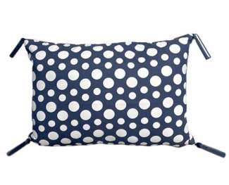 Dot Print Navy/White Scatter Cushion Cover 40x40cm